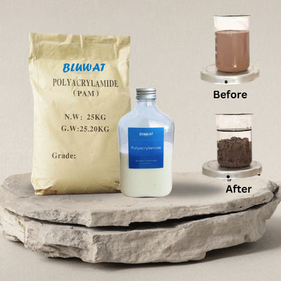 Αγορά Πρωταθλήτρια ανιονική πολυακρυλαμίδη PAM Μοριακό βάρος 5-22 εκατομμύρια Για πάχυνση λάσπης σε απευθείας σύνδεση κατασκευή