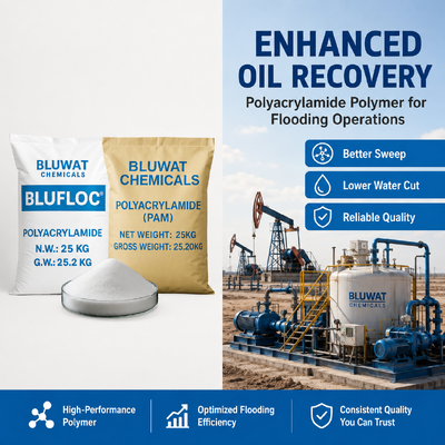 Αγορά Oilfield PAM Polymer 5 έως 25 εκατομμύρια μοριακό βάρος για EOR, υγρά γεώτρησης και επεξεργασία παραγόμενου νερού σε απευθείας σύνδεση κατασκευή