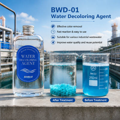 Αγορά BWD-01 Αποχρωματιστής Νερού με 55% Περιεκτικότητα σε Στερεά για Κατιοντική Εξουδετέρωση Φορτίου ως Εναλλακτική της Βεντονίτη σε απευθείας σύνδεση κατασκευή