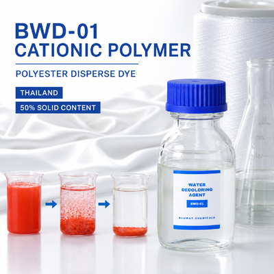 Αγορά BWD-01 Πολυμερικός Κατιοντικός Παράγοντας Αποχρωματισμού Νερού για Λύματα Διαλυτικών Βαφών Πολυεστέρα στην Ταϊλάνδη σε απευθείας σύνδεση κατασκευή