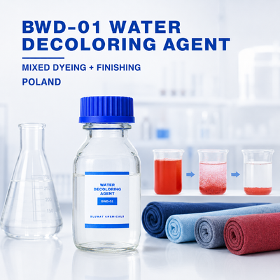 Αγορά BWD-01 Αποχρωματιστή νερού με 50% στερεό περιεχόμενο και pH 3-6 για την επεξεργασία υφαντικών λυμάτων στην Πολωνία σε απευθείας σύνδεση κατασκευή