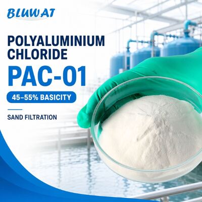 Αγορά 45-55% Βασικότητα 25kg Sac PAC-01 Πολυαλουμινίου χλωριούχου για προεπεξεργασία φιλτραρίσματος άμμου σε απευθείας σύνδεση κατασκευή