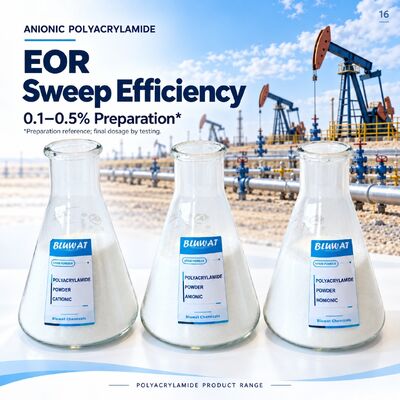 Αγορά Anionic Polyacrylamide APAM 0.1-0.5% Working Solution for EOR Sweep Efficiency Improvement in 25kg PE Bag σε απευθείας σύνδεση κατασκευή