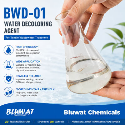 BWD-01 Χημικό αποχρωματιστικό ρητίνης δικυανδιαμιδίου φορμαλδεΰδης για την επεξεργασία λυμάτων στη βιομηχανία κλωστοϋφαντουργίας