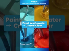 Επεξεργασία απορριμμάτων χρώματος. Πραγματοποίηση καθαρού νερού με φλοκουλάντες και PAM.